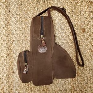 Vintage Cardon Cosas Nuestras Capybara Chocolate suede Bag Purse